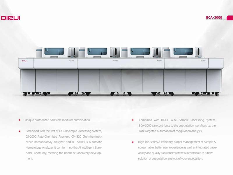 Dirui BCA-3000 Automatic Blood Coagulation Analyzer