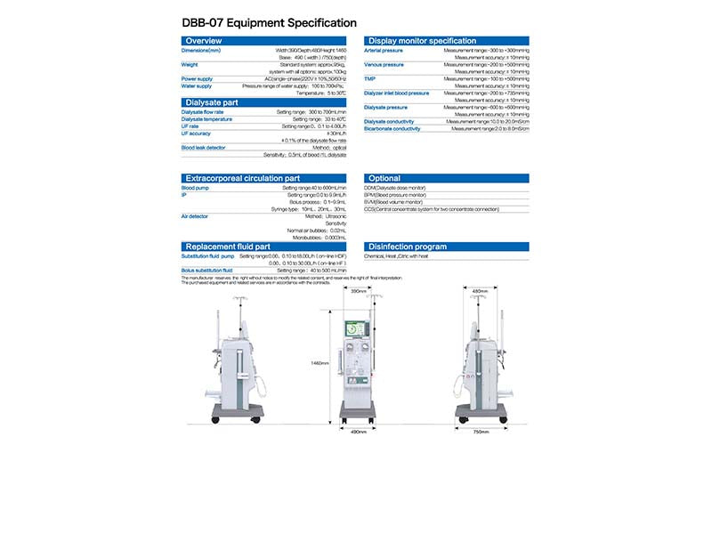 WEGO DBB-07 Hemodialysis Machine (1)