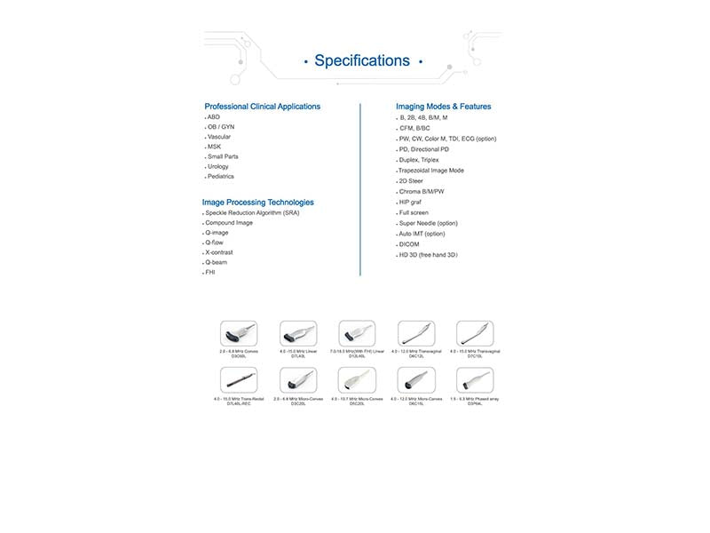 Chison QBit 5 Cart-based Color Ultrasound