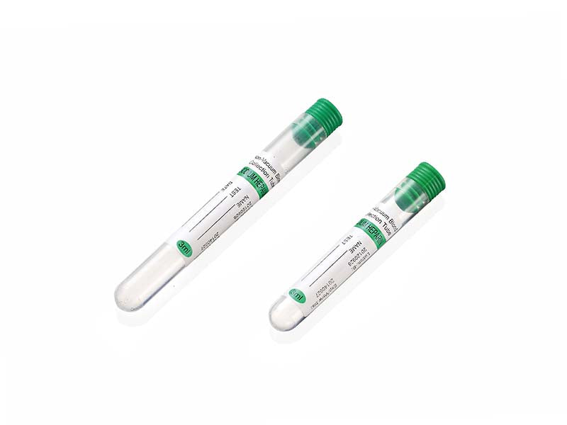 Kangjian Non-Vacuum Sodium Heparin or Lithium Heparin Blood Collection Tube