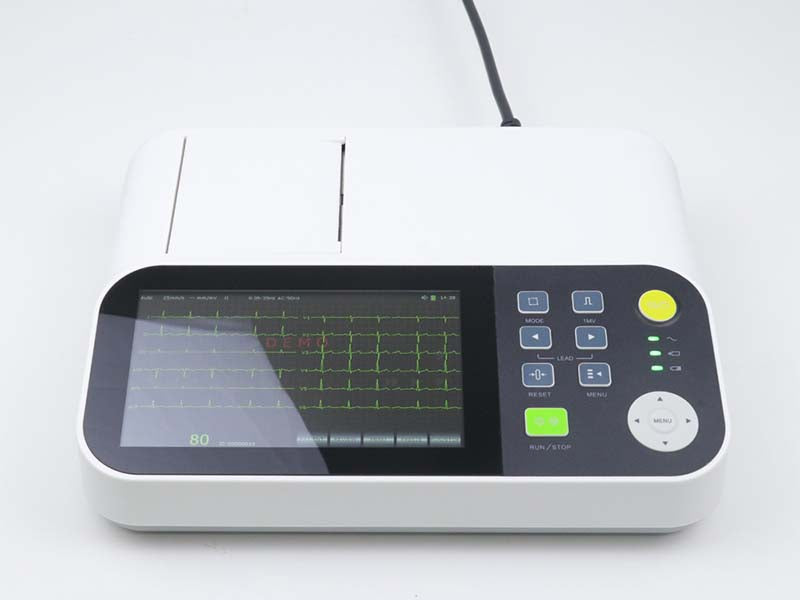 3 channel ECG Machine with 7inch touch screen