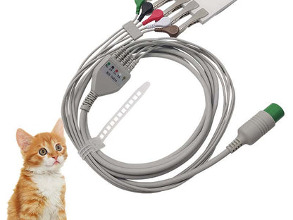 52. Compatible ECG cable 5 leads Snap for CONTEC Vet Animal (1)