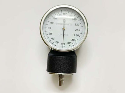 54. Blood Pressure Unit Gauge Black Body, White Face with ( (3)