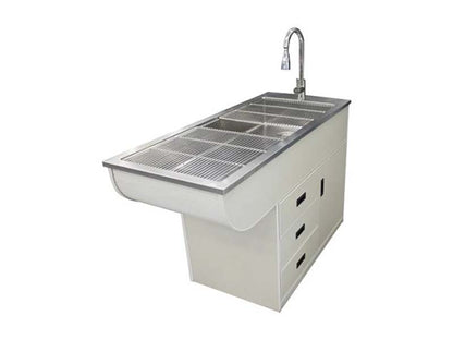 Wood Frame Wet Disposal Table(PJC-M01) (1)